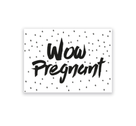 Wow pregnant - kaart + envelop
