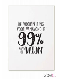 99% kans op wijn - kaart