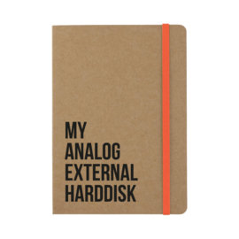 My analog external harddisk - notitieboekje