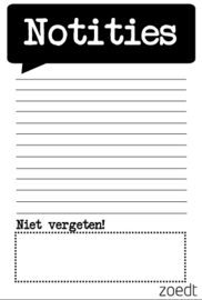 Notities / Notes- notitieblokje