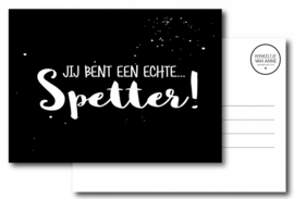 Een echte spetter - kaart