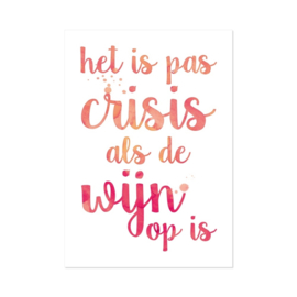 Het is pas crisis - kaart