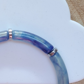 Tube armband blauw