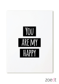 You are my happy - kaart