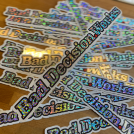 BDW Glitter Sticker
