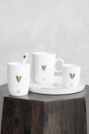 ZUSSS | Espresso kopje - goud hartje
