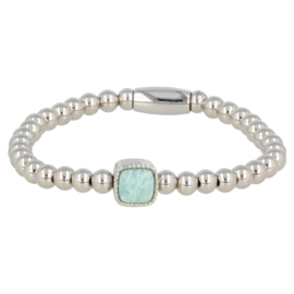 MY BENDEL | Zilveren armband met Amazonite edelsteen