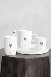 ZUSSS | Koffiemok - goud hartje