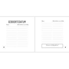 INVULBOEKEN | Lifestyle2Love - Babyshower