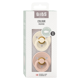 BIBS DUO | Ivory \ Blush Maat 1: 0-6 Maanden