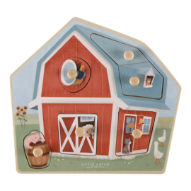 LITTLE DUTCH | Houten puzzel Little Farm