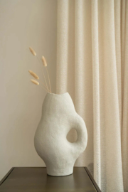 ZUSSS | Polystone ornament vaas - Zand