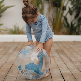 LITTLE DUTCH | Strandbal Walvis 35cm - Ocean dreams blue