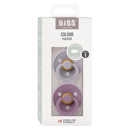 BIBS DUO | Fossil grey \ Mauve Maat 2: 6-18 Maanden