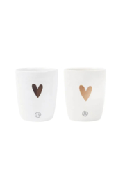 ZUSSS | Espresso kopje - goud hartje