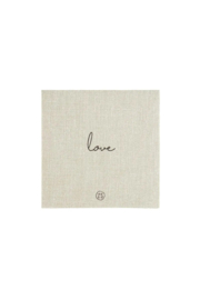 ZUSSS | Servetten love (16,5x16,5cm) - Linnenlook