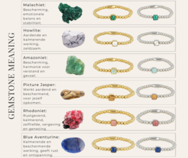 MY BENDEL | Zilveren armband met Amazonite edelsteen
