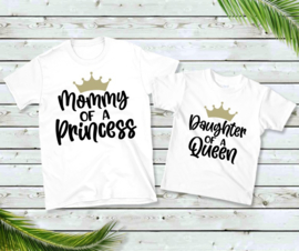 Moeder Kind  shirt *Prinsess & Queen