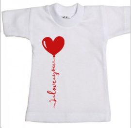 Valentijn mini shirtje