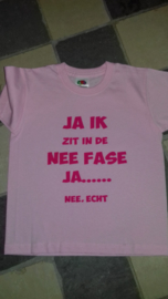 kinder t-shirt  NEE FASE