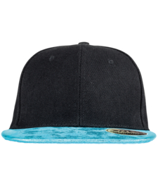 Bronx Glitter Flat Peak Snapback Cap