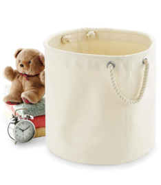 Heavy canvas storage trug