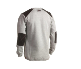Sweater met versterkte schouder- en elleboogstukken