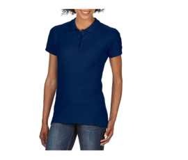 Women's softstyle double piqué polo