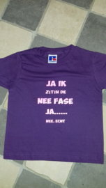 kinder t-shirt  NEE FASE