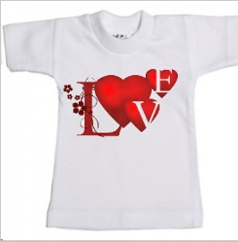 Valentijn mini shirtje