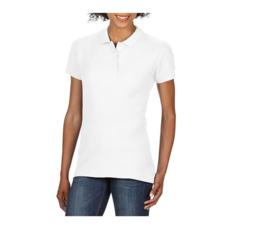 Women's softstyle double piqué polo