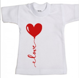 Valentijn mini shirtje