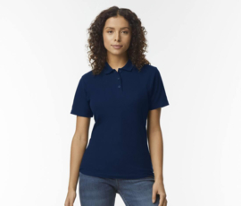 Women's softstyle double piqué polo