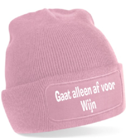 Gaat alleen af voor wijn Muts