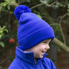 Kids pom pom beanie / muts