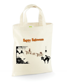 Halloween trick or treat tas 26x32.5cm  Div. prints