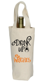 Fairtrade cotton bottle bag (fles geschenken tas)