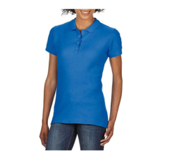 Women's softstyle double piqué polo