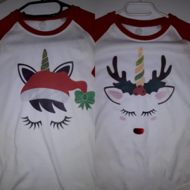 Kerst Kinder longsleeve (Eenhoorn)