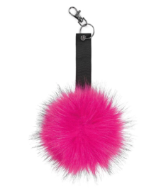 Fur pop pom keyring (sleutelhanger)