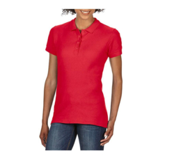 Women's softstyle double piqué polo