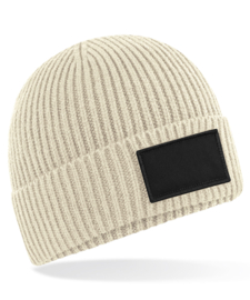 Fashion patch beanie