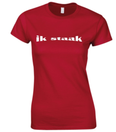 Ik staak (Dames) shirt/longsleeve/hoodie