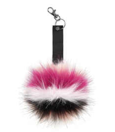 Fur pop pom keyring (sleutelhanger)