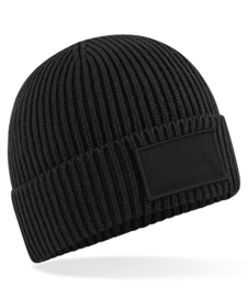 Fashion patch beanie