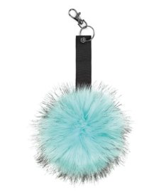 Fur pop pom keyring (sleutelhanger)