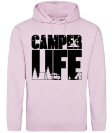 Hoodie met tekst "Camper life"