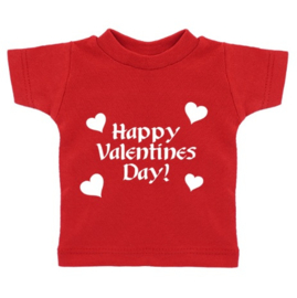 Mini T-shirt happy Valentijn