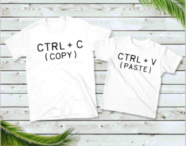 Moeder  Kind shirt CTRL+C & CTRL+V