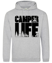 Hoodie met tekst "Camper life"